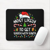 Most Likely To Get Sy With Santa Funny Family Chri Muismat (Met muis)