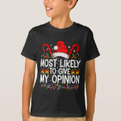 Most Likely To Give My Onion Funny Christmas T-shirt (Voorkant)