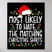 Most Likely To Hate Matching Christmas  Poster (Voorkant)