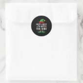 Most Likely To Hate This Shirt Matching Christmas Ronde Sticker (Tas)