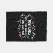 Most Likely To Hit Santa With A Golf Ball  Fleece Deken (Voorkant (Horizontaal))