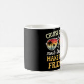 Most Likely To Make New Friends Matching Family Cr Koffiemok (Voorkant rechts)