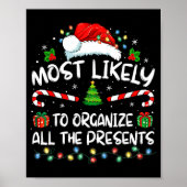Most Likely To Organize All The Family Christmas Poster (Voorkant)