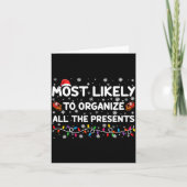 Most Likely To Organize All The Xmas Kaart (Voorkant)