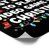 Most Likely To Play Video Games On Christmas Funny Poster (Hoek)