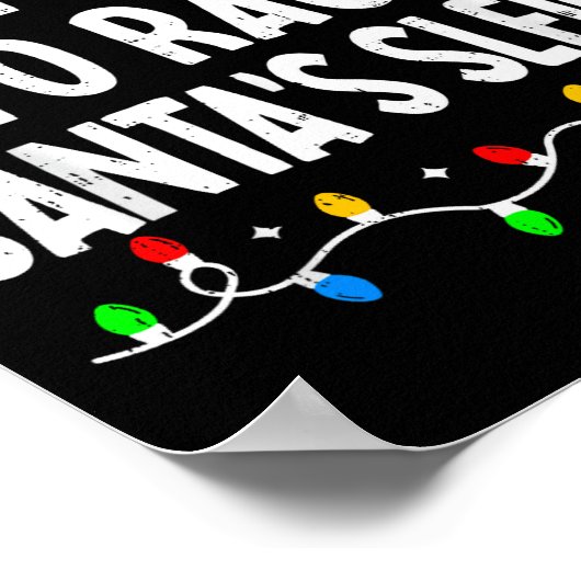 Most Likely To Race Santa's Sleigh Family Matching Poster (Hoek)