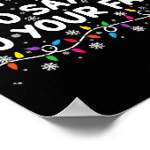 Most Likely To Say It To Your Face Funny Christmas Poster (Hoek)