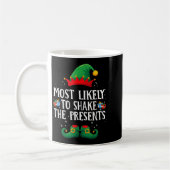 Most Likely To Shake The Matching Christmas Elf  Koffiemok (Links)