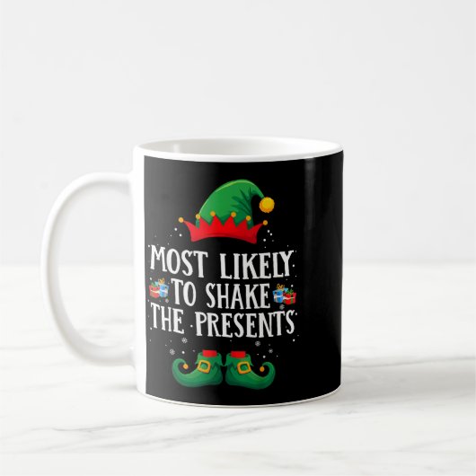 Most Likely To Shake The Matching Christmas Elf Koffiemok (Links)