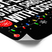 Most Likely To Start Christmas With Coffee Family Poster (Hoek)