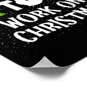 Most Likely To Work On Christmas Funny Xmas Matchi Poster (Hoek)