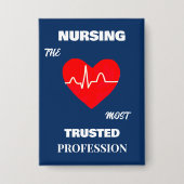 Most Trusted Profession Nurse Rectangle Button (Voorkant)