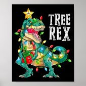 Most Wonderful Christmas Co Dinosaur Christmas Tre Poster (Voorkant)