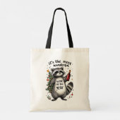 Most Wonderful Wine of the Year Raccoon  Tote Bag (Achterkant)
