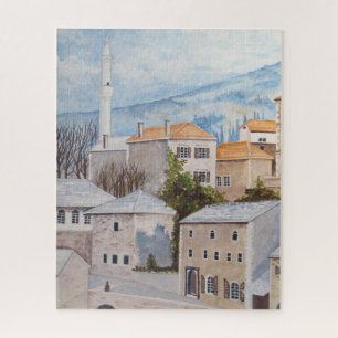 Mostar, Bosnië - Acryltueel schilderen Legpuzzel