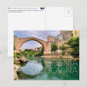 Mostar, Bosnie-Herzégovine Carte Postale de Voyage