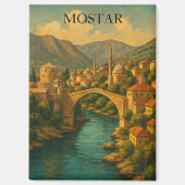  Mostar Bridge Bosnië Reizen Magneet (Voorkant)