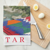 Mostar moskee uitzicht theedoeken (Quarter Fold)