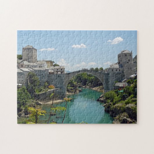 Mostar Old Bridge uitzicht puzzel (Horizontaal)