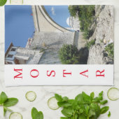 Mostar Old Bridge vue serviette de thé (Plié)