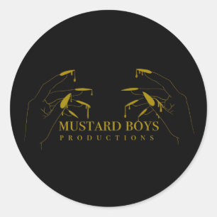 Mosterd Boys Productie ronde sticker