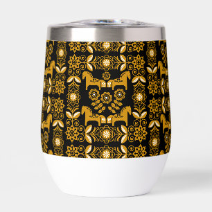 Mosterd Dala Zweeds Paard Print
