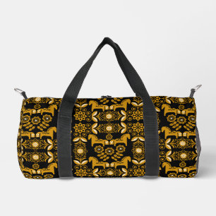 Mosterd Dala Zweeds Paard Print Plunjezak