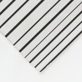 Mosterd en blauwgroen patroon fleece deken (Hoek)