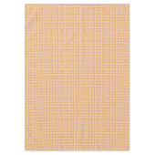 Mosterd- en roze retro-bloemen tafelkleed (Voorkant)