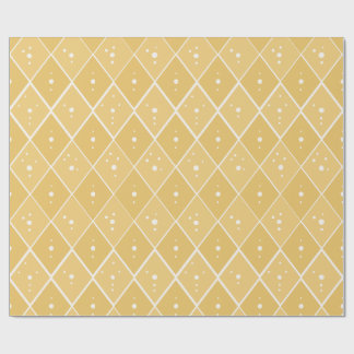 Mosterd Gele Diamant Modern Scandinavisch  Cadeaupapier