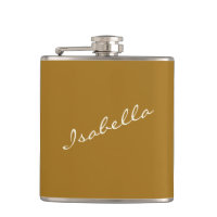 Mosterd Goud Elegante Script Naam Bruiloft Feest