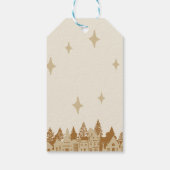 Mosterd Goud Modern Village Cadeaulabel (Achterkant)