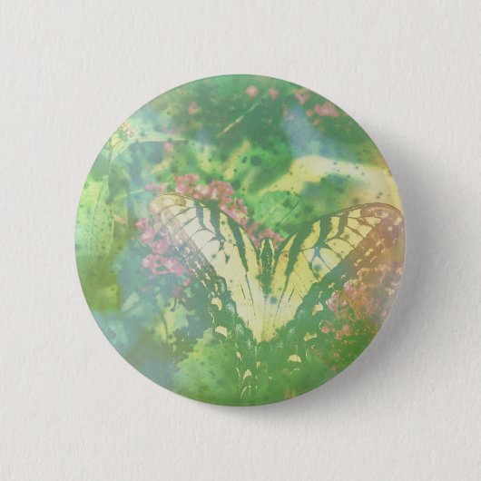 mosterd met verloopfilm ronde button 5,7 cm (Voorkant)