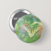 mosterd met verloopfilm ronde button 5,7 cm (Voorkant /achterkant)