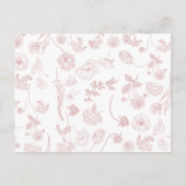  mosterd Roos - Floral advies aan de bride Briefkaart (Achterkant)