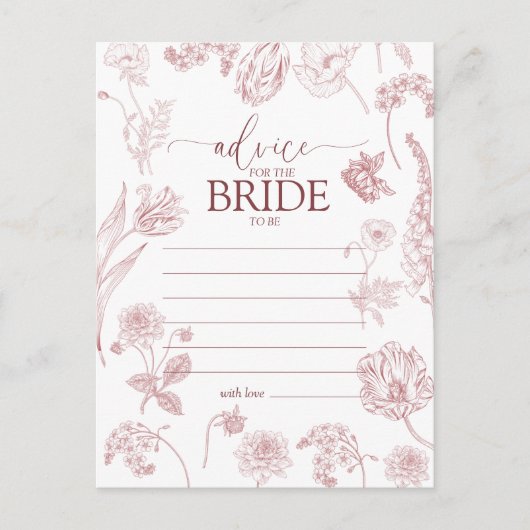  mosterd Roos - Floral advies aan de bride Briefkaart (Voorkant)