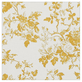 Mosterd Roos Toile Stof