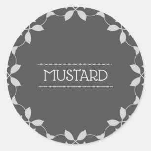 Mosterd Spice Jar Labels Stickers