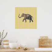 Mosterd Spice Moods Stippen met olifant Poster (Keuken)