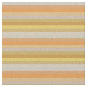 Mosterd & Terracotta Aardtint Horizontale Streep Stof