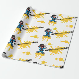 Mosterd Wrapping Paper White voor alle gelegenhede Cadeaupapier