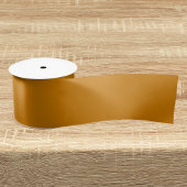 Mosterdbruine effen kleur grosgrain lint