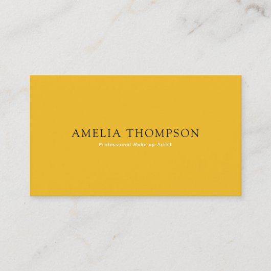  mosterdgeel professionele QR-code Visitekaartje (Voorkant)