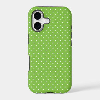 Mosterdgeel witte polka stippen patroon iPhone C