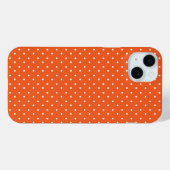 Mosterdgeel witte stippenpatroon Case-Mat Case-Mate iPhone Case (Achterkant (horizontaal))