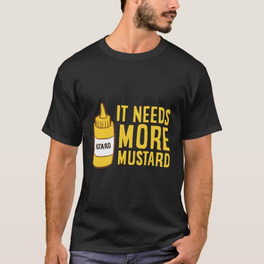 Mosterdknijpfles Het heeft meer mosterd Yello nodi T-shirt (Voorkant)