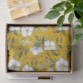 Mosterdvlinder bloemig tissuepapier (Geschenk)