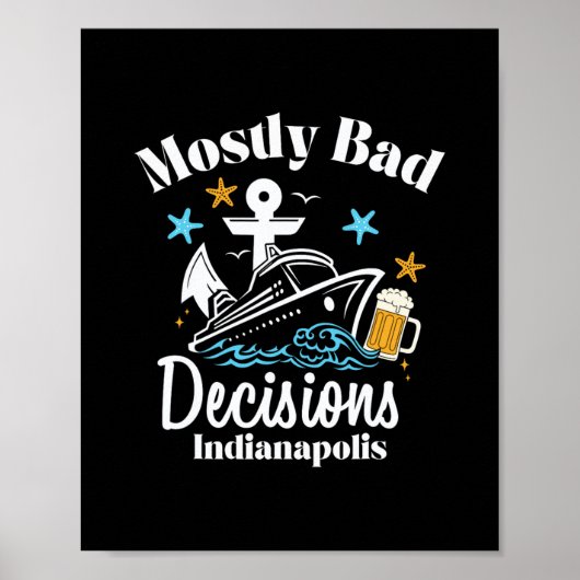 Mostly D Decisions Indianapolis Spring Break  Poster (Voorkant)