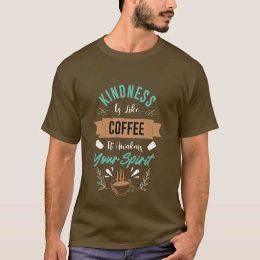Mot-café cool art T-shirt (Devant)