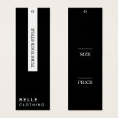 Mot clé minimal Black Modern Business (Devant & derrière)